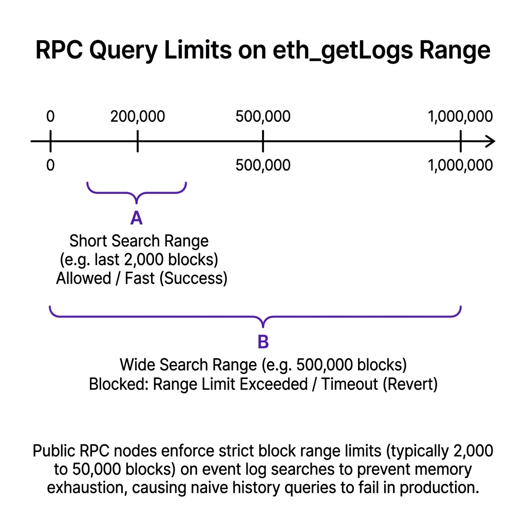 RPC Query Limits on eth_getLogs Range