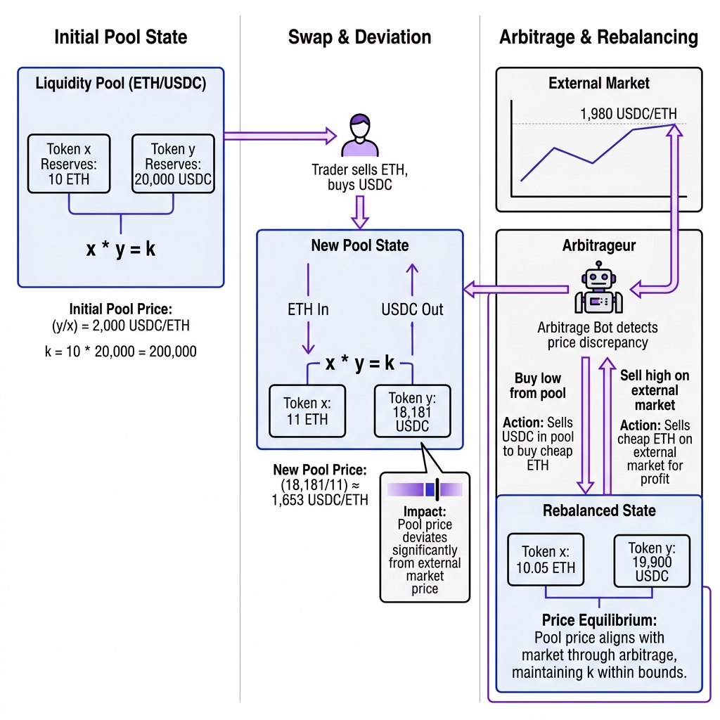 Automated Market Maker (AMM) Constant Product Model